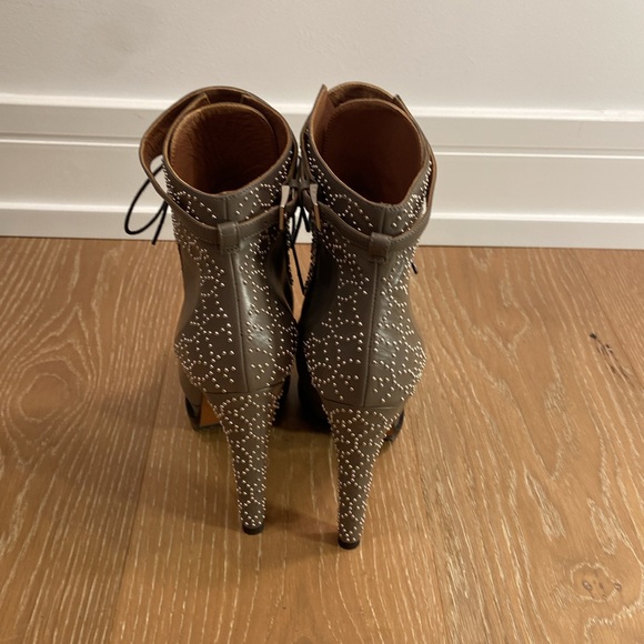 ALAÏA Leather Combat Boots - Picture 4 of 7